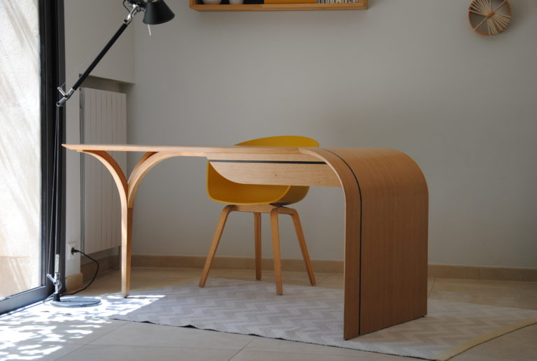 Bureau en chene ©_Atelier_JL meubles agencement sur mesure avignon